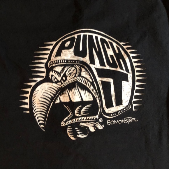 Vintage Punch it Black Racing tee shirt - Picture 4 of 7